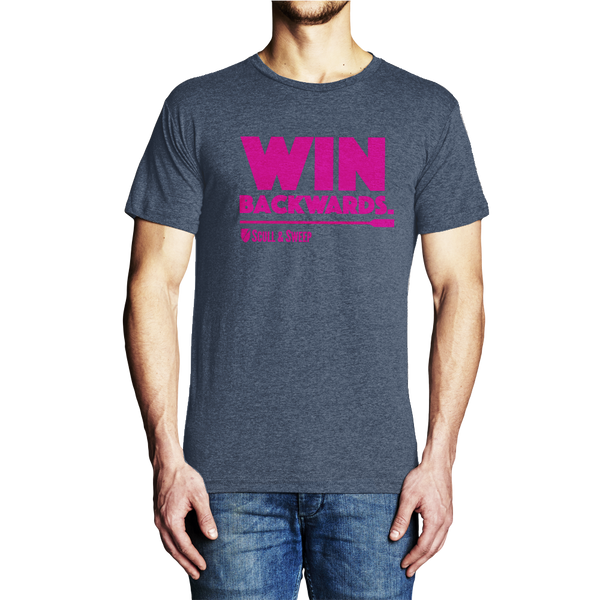 Men's Rowing Shirt - Scull & Sweep Win Backwards T-Shirt